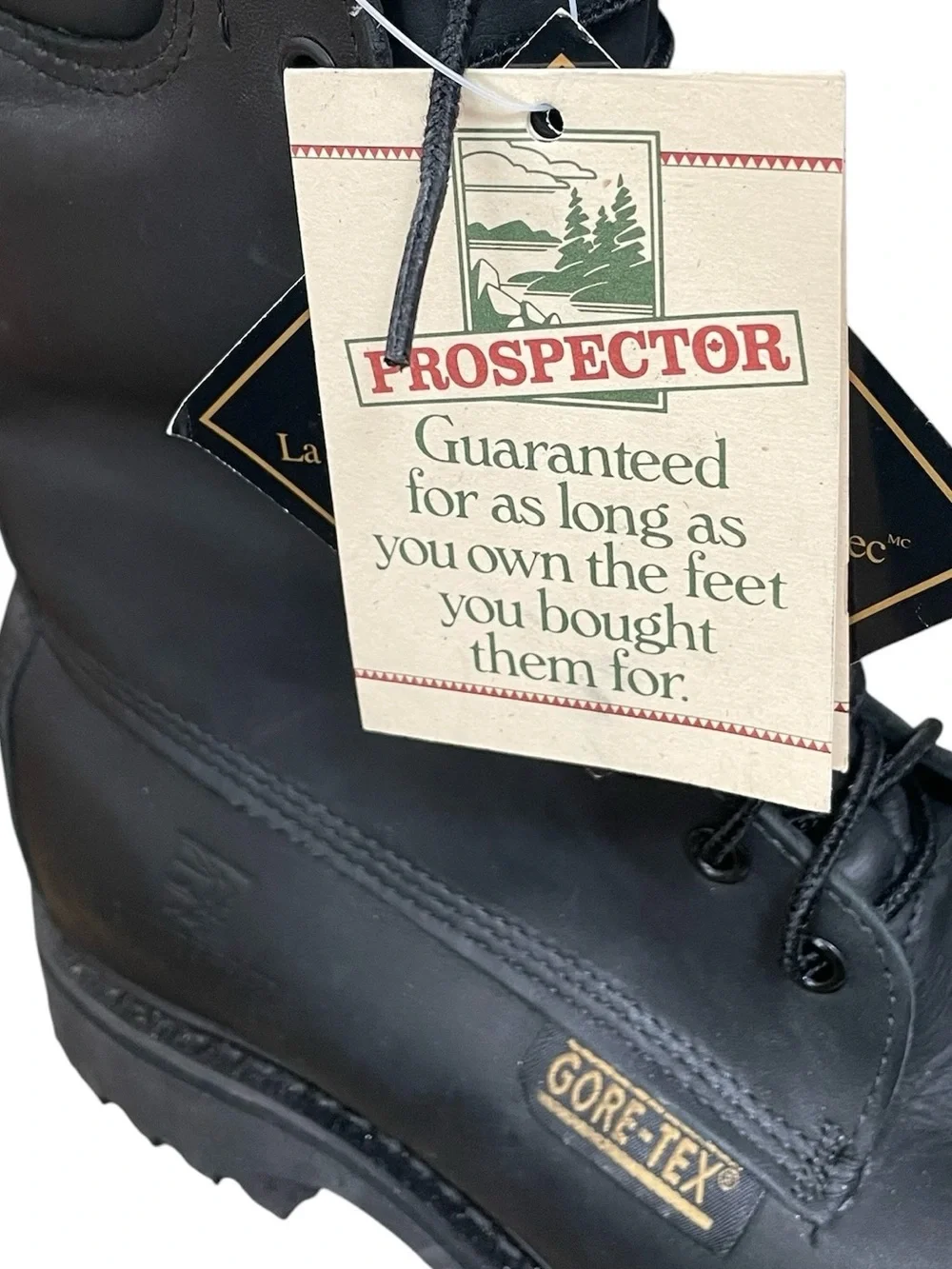 Vintage Prospector Men’s GORE-TEX Thinsulate Work & Combat Boots Black 9 EE